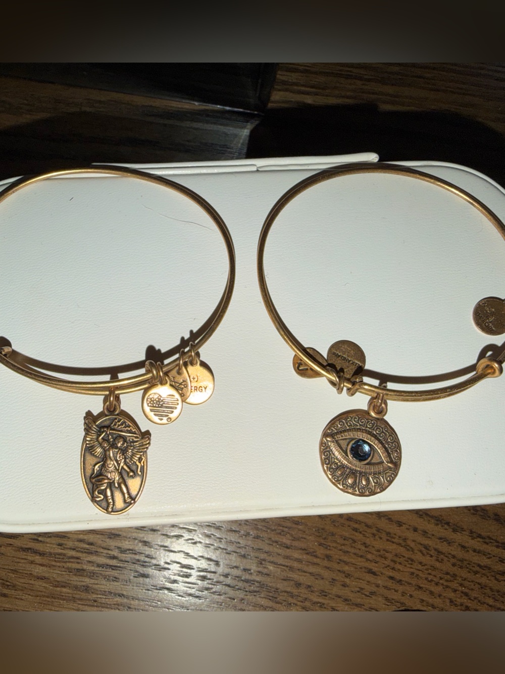 2 Gold Alex and Ani bracelets
